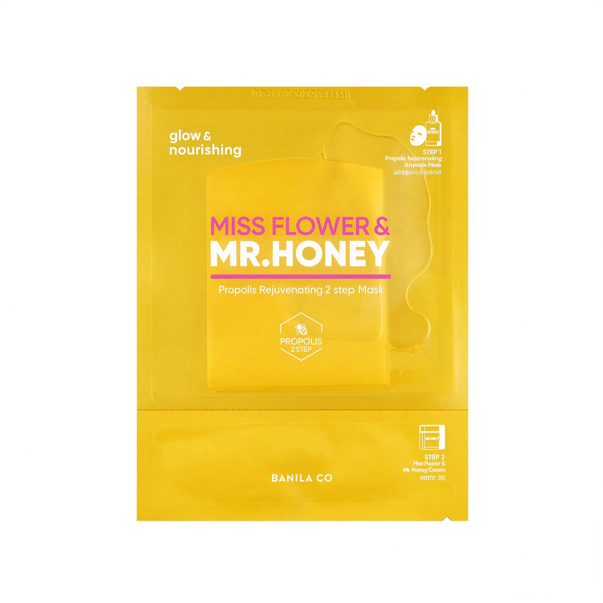 Banila Co Miss Flower And Mr Honey Propolis Rejuvenating 2-Step Mask