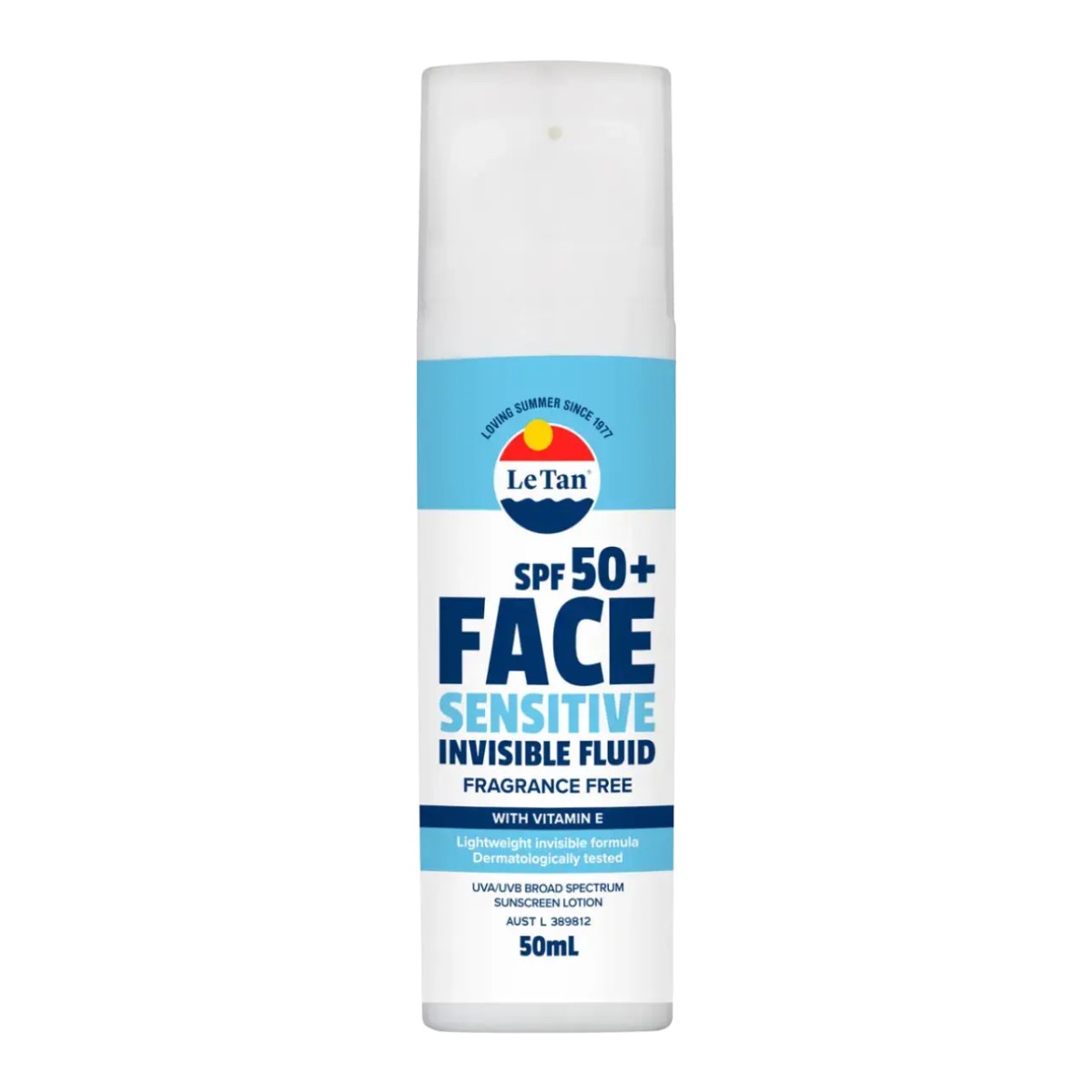 Le Tan SPF50+ Face Sensitive Invisible Fluid Fragrance Free