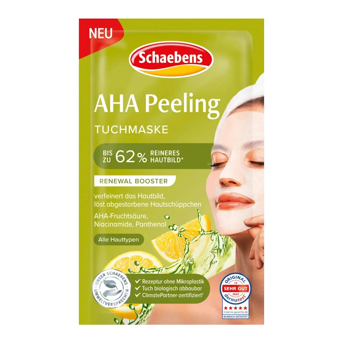 Schaebens AHA Peeling Tuchmaske