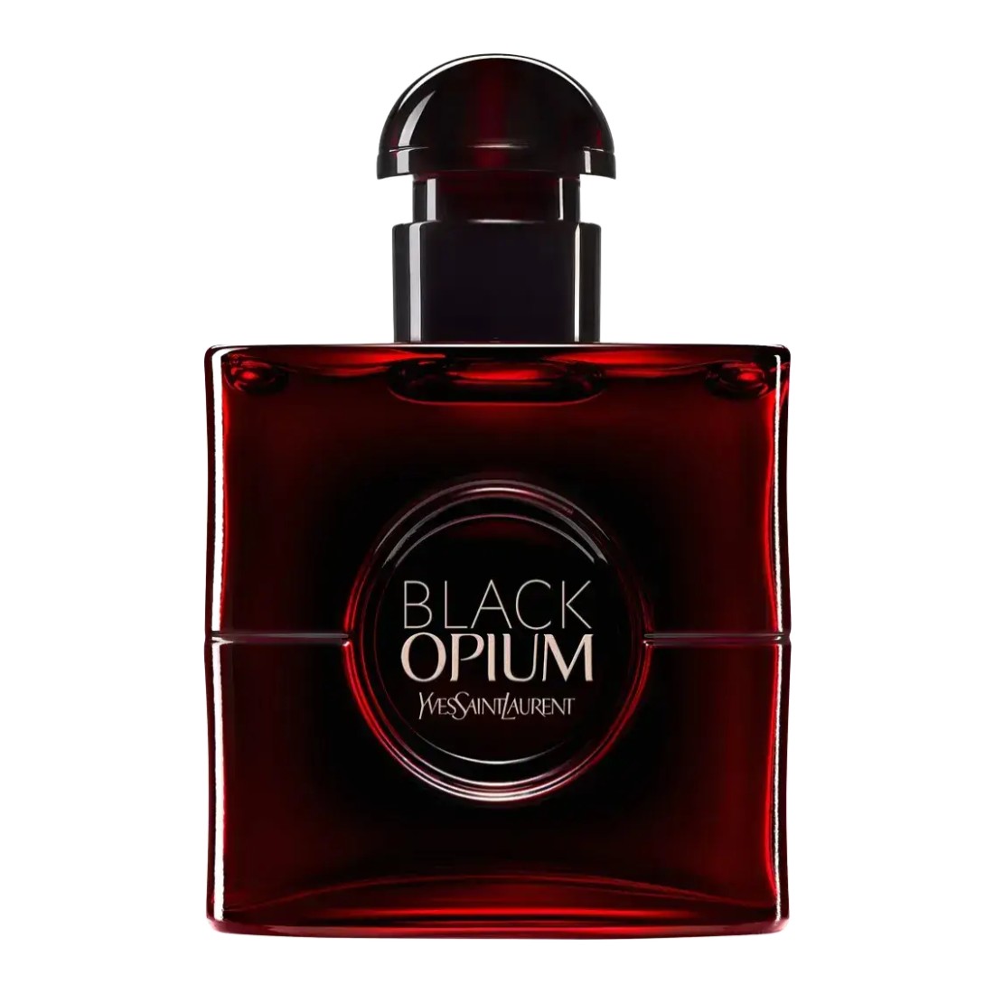 Yves Saint Laurent Black Opium Eau De Parfum Over Red