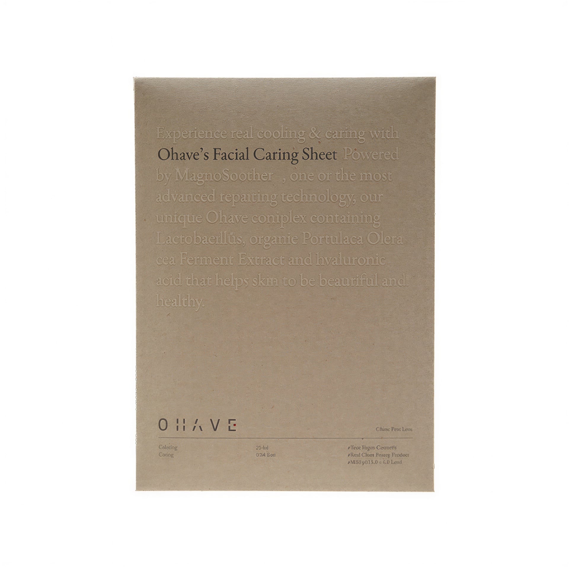 Ohabeu Facial Caring Sheet Mask