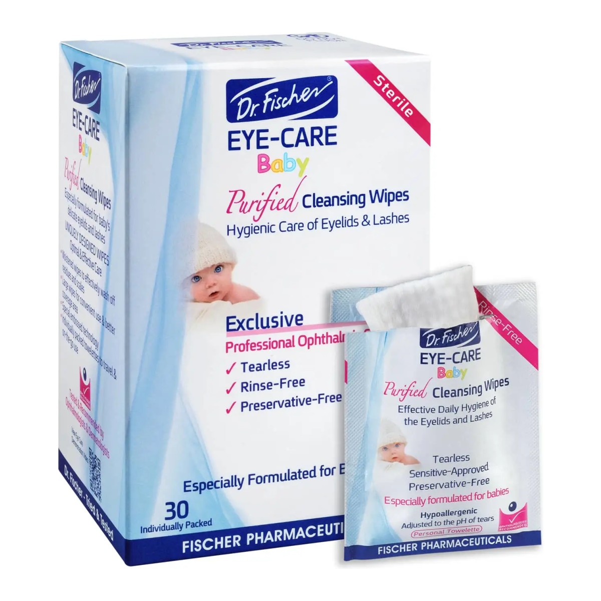 Dr. Fischer Eye Care Baby Purified Cleansing Wipes