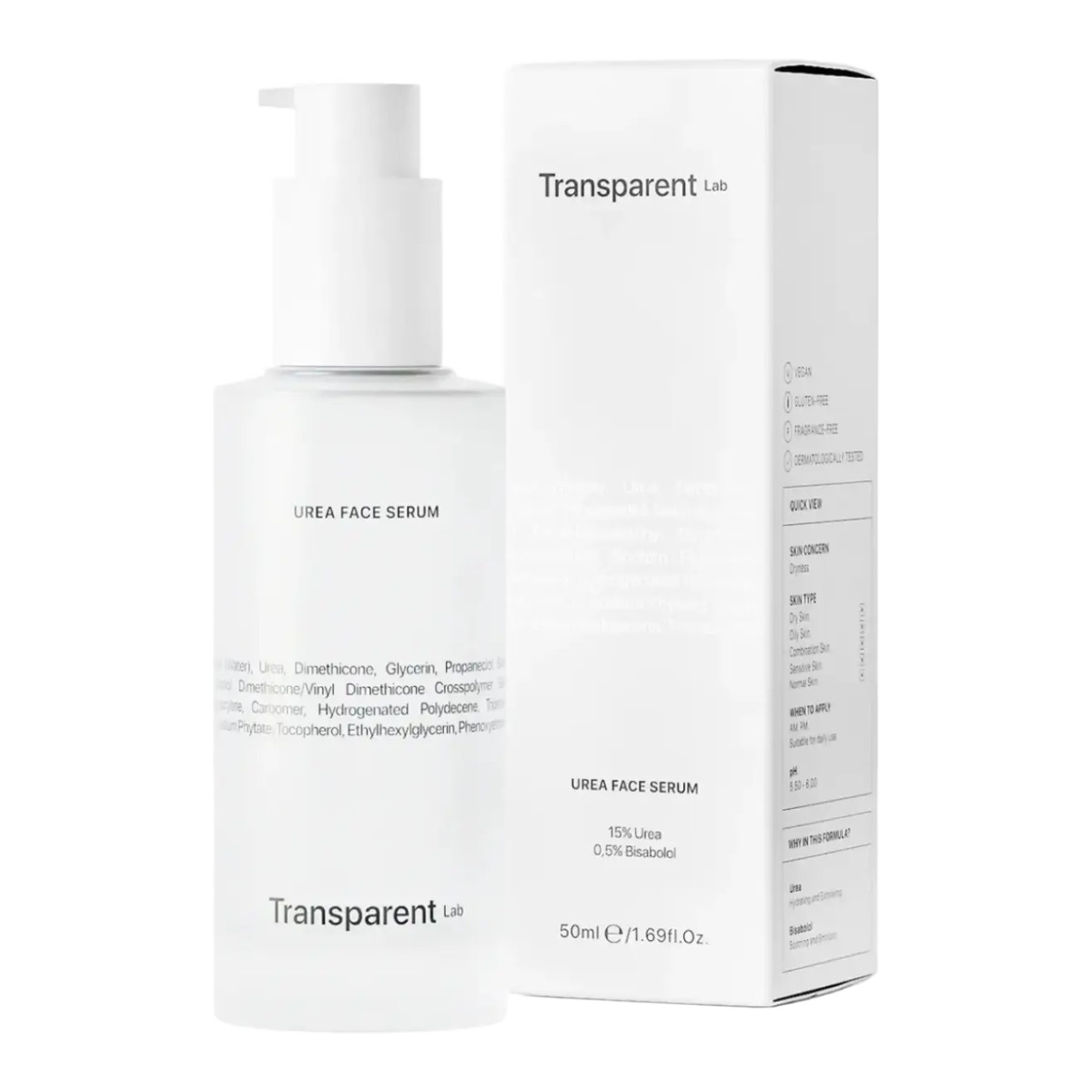 Transparent Lab Urea Face Serum