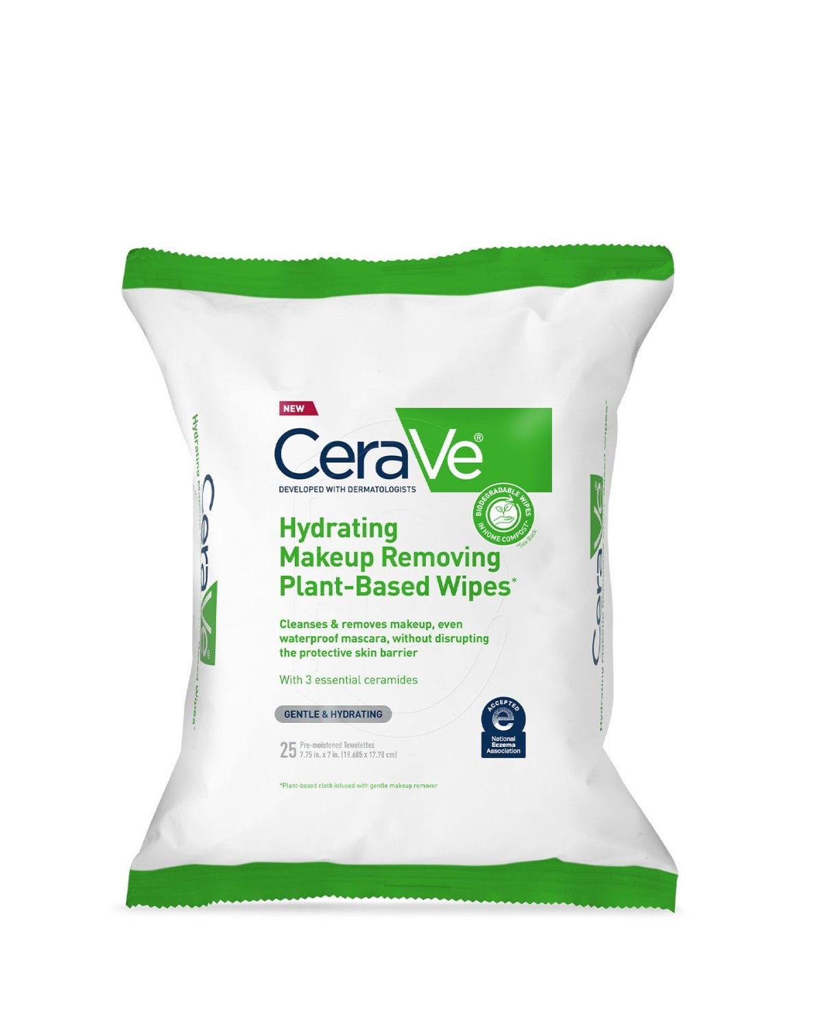CeraVe Hydrating Makeup Removing Plant-Based Wipes