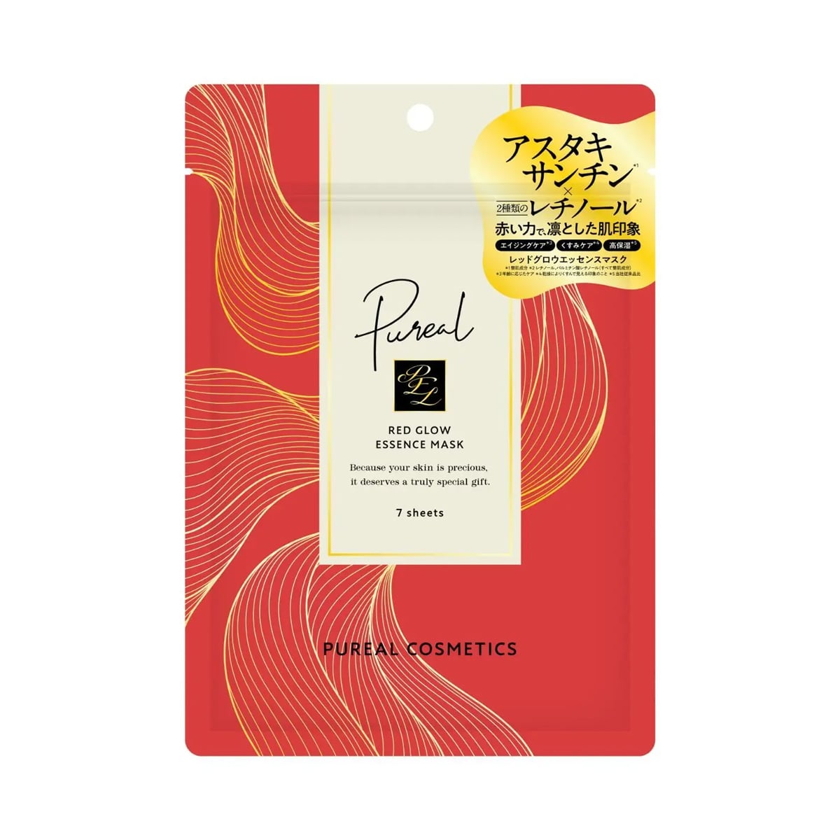 Pureal Red Glow Essence Mask