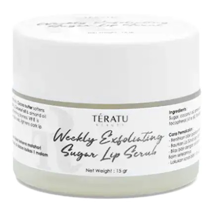Teratu Beauty Weekly Exfoliating Sugar Lip Scrub