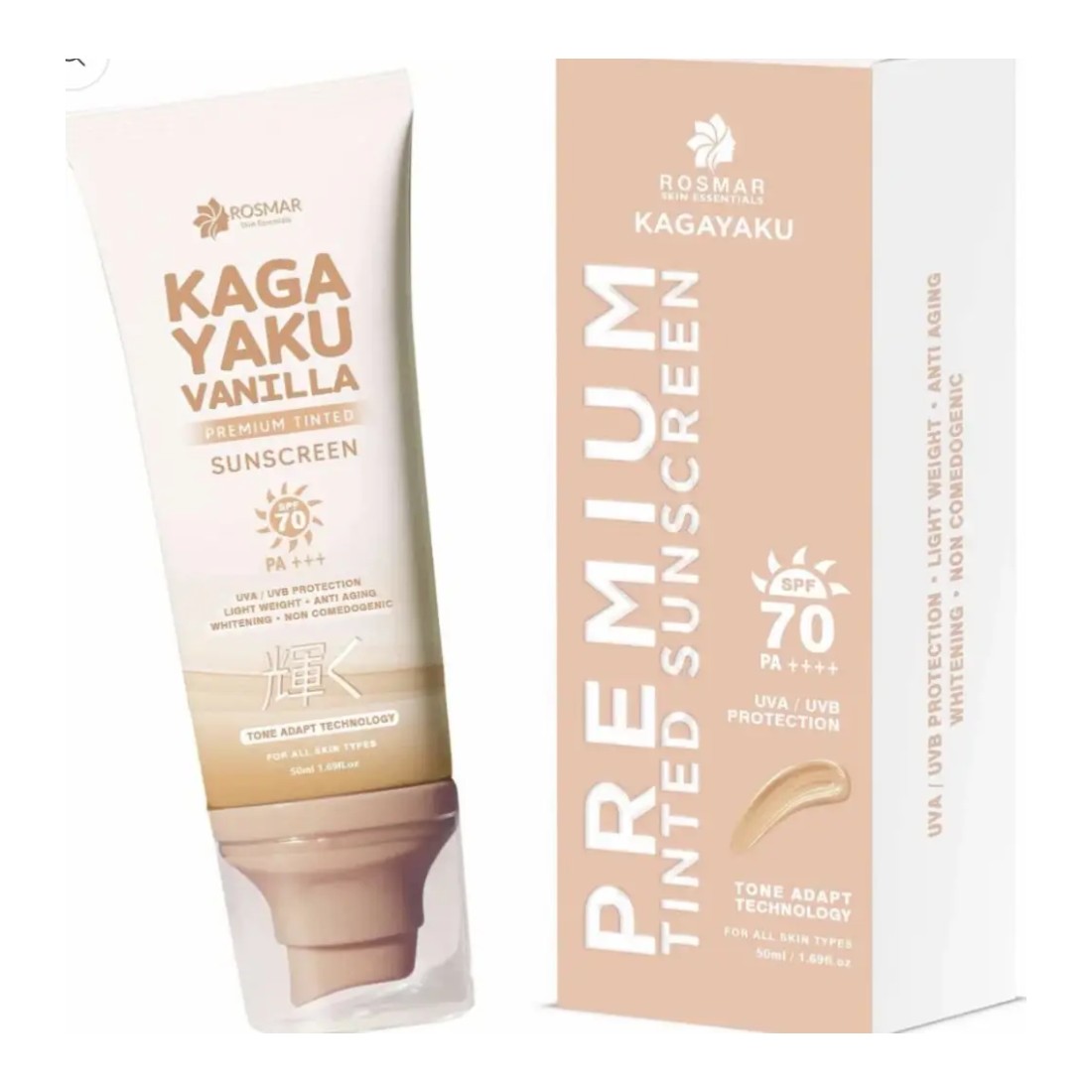 Rosmar Skin Essentials Kagayaku Premium Tinted Sunscreen SPF 70