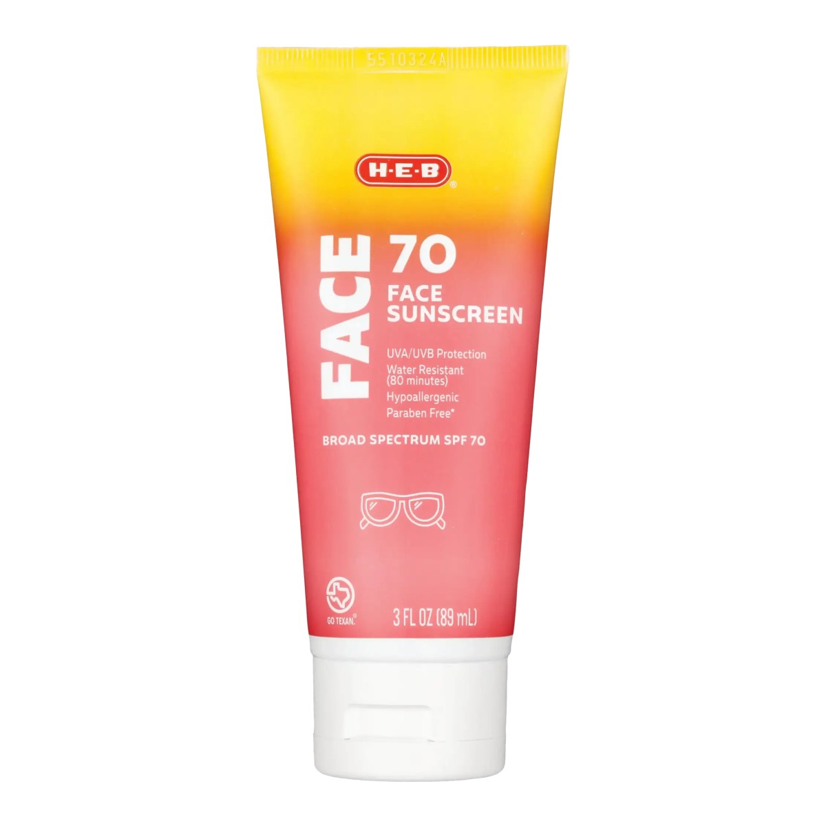 HEB Broad Spectrum Face Sunscreen SPF 70