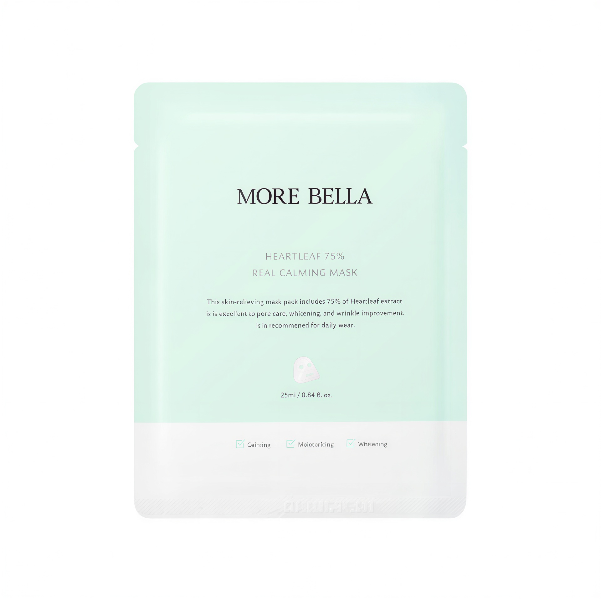 Morebella Heartleaf 75% Real Calming Mask