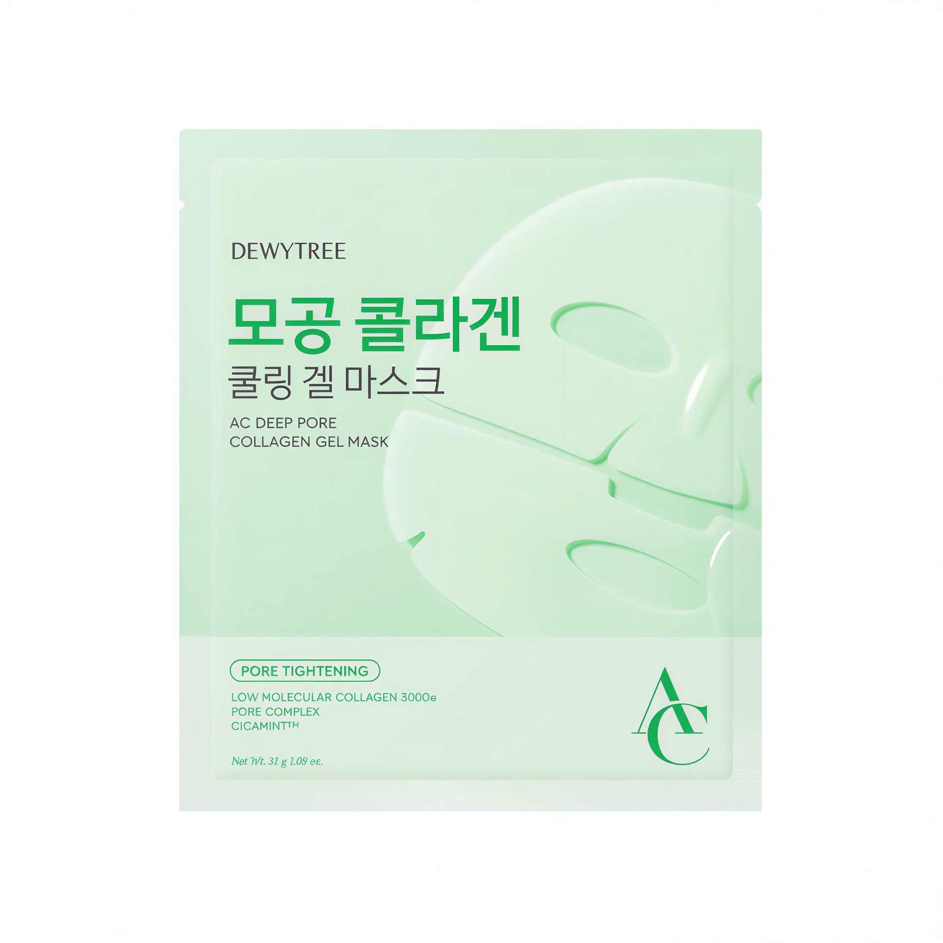 듀이트리 AC 딥 모공 콜라겐 겔 마스크