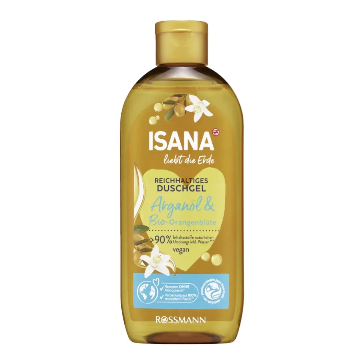 ISANA Reichhaltiges Duschgel Arganöl & Bio-Orangenblüte