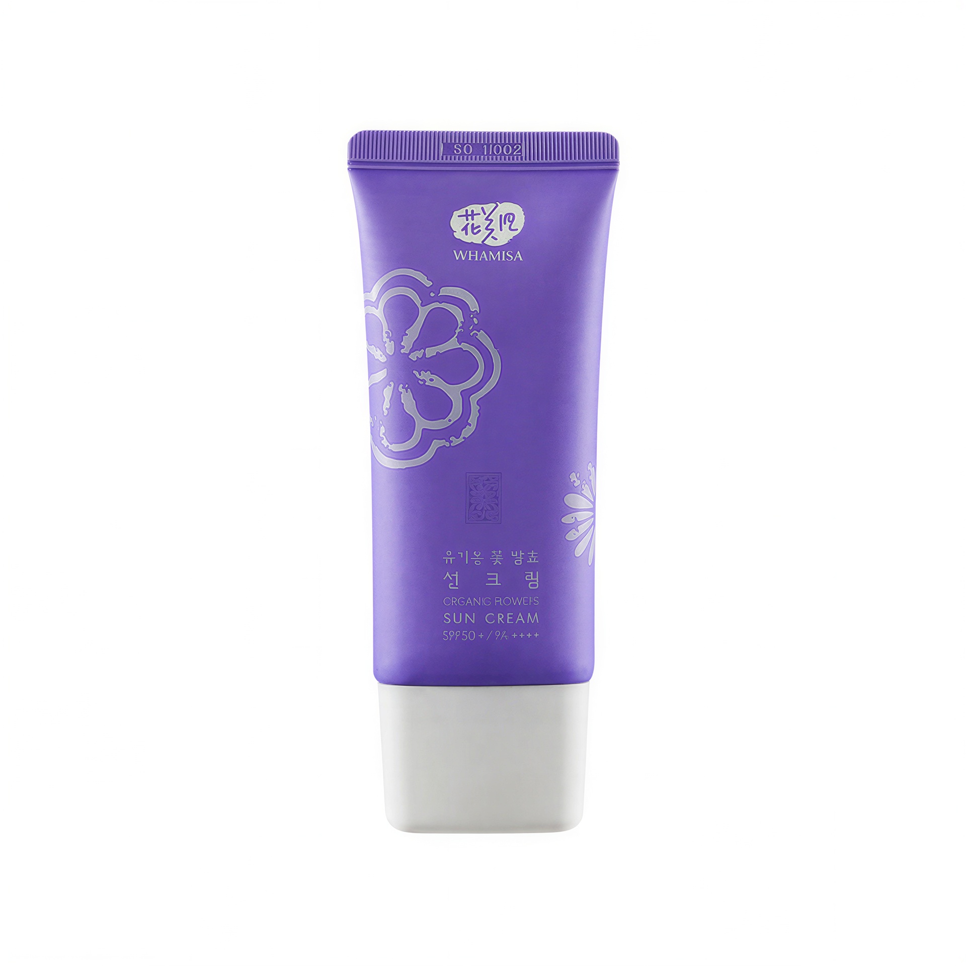 Whamisa كريم الوقاية من الشمس المخمّر Organic Flowers [SPF50+/PA++++]