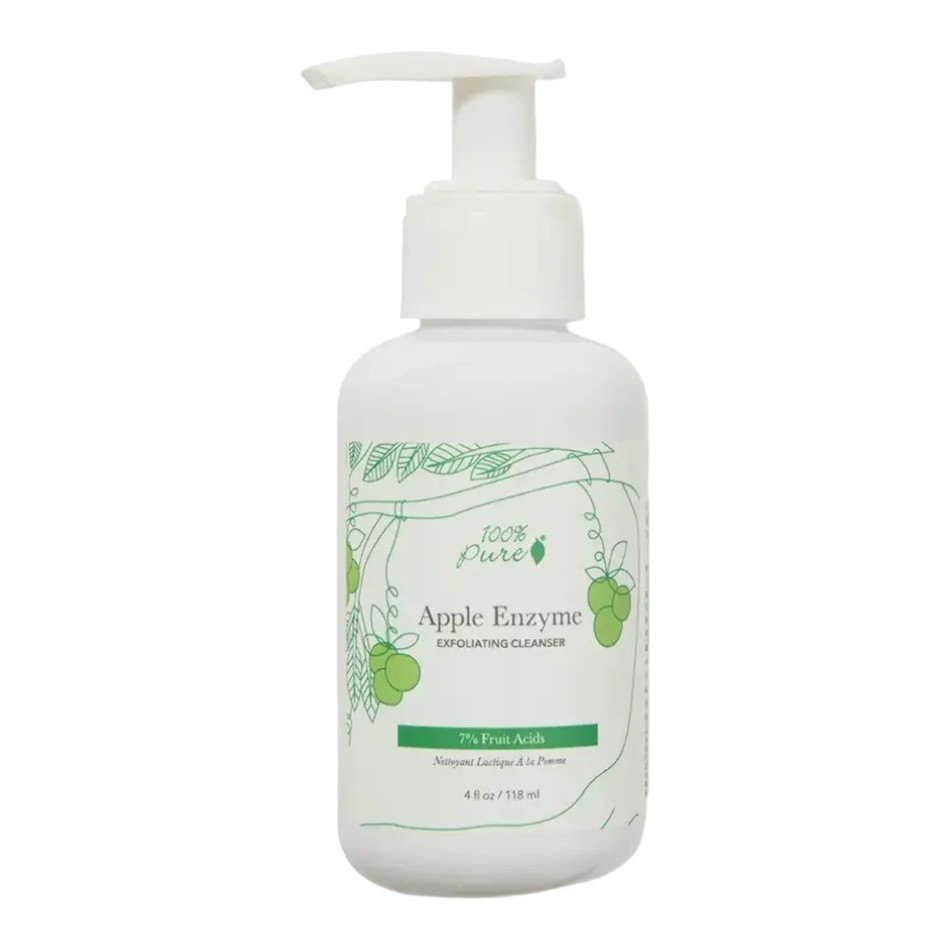 100% Pure 7% Fruit Acids Apple Enzyme Exfoliating Cleanser