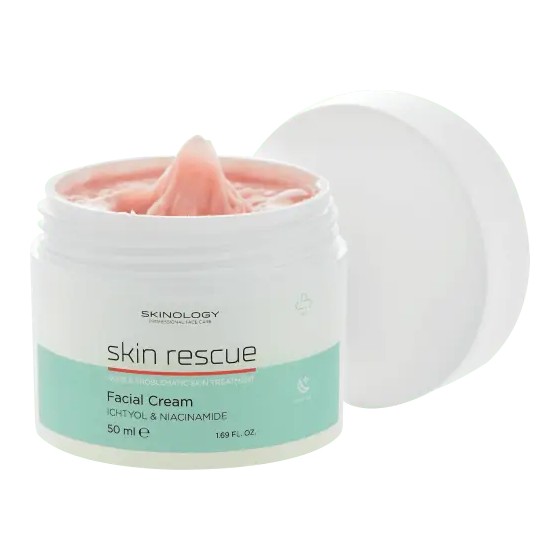 Skinology Skin Rescue Night Facial Cream with Niacinamide & Ichtyol