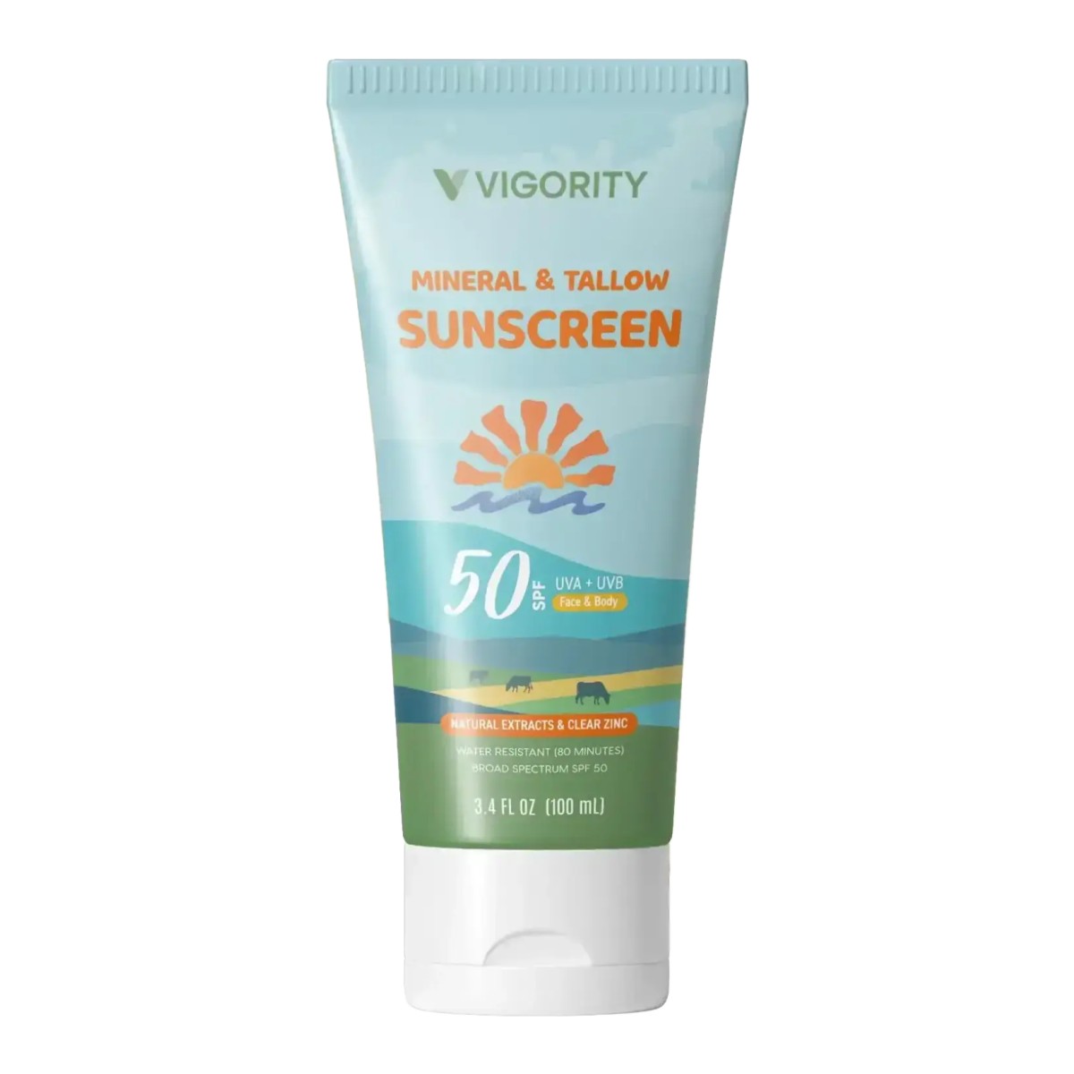 Vigority Tallow Sunscreen With Mineral SPF 50