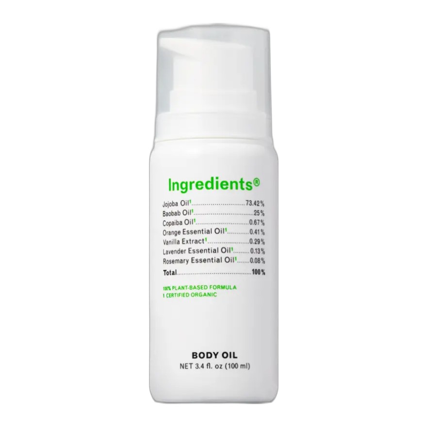 Ingredients Jojoba Body Oil