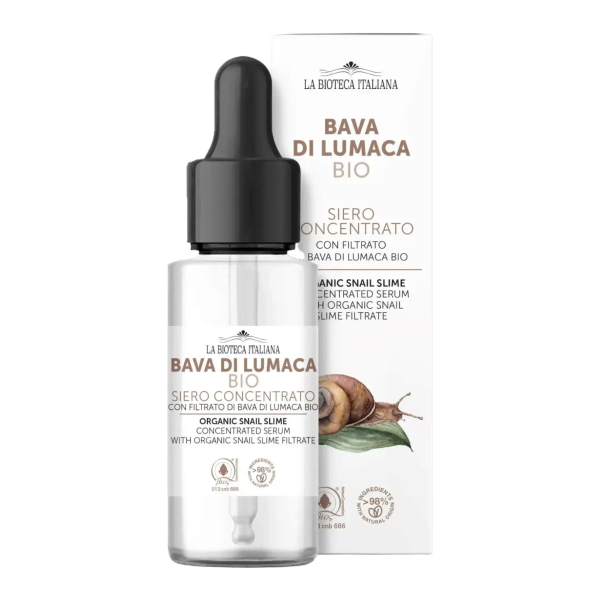 La Bioteca Italiana Bava Di Lumaca Bio Siero Concentrato