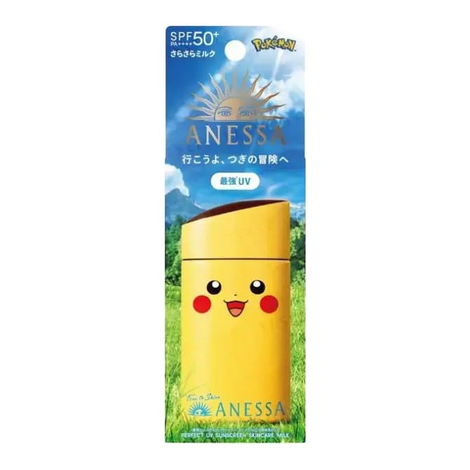 Anessa Pokemon Pikachu Perfect UV Sunscreen Skincare Milk SPF 50+