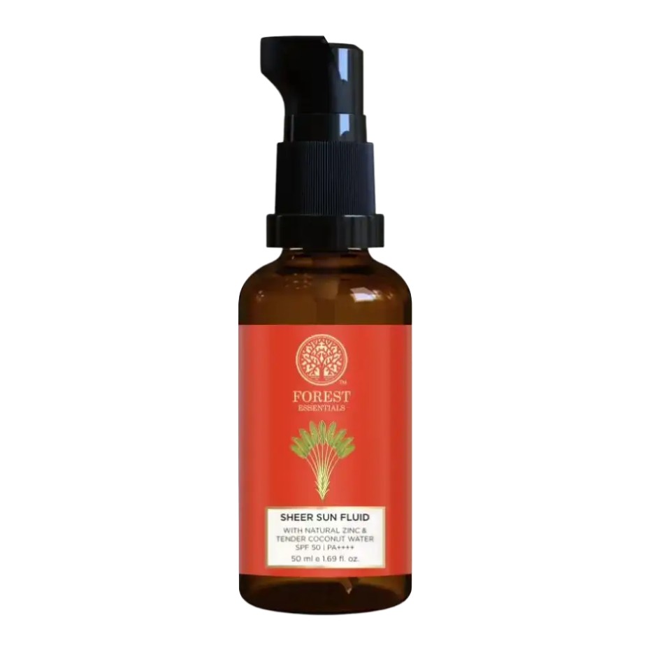 Forest Essentials Sheer Sun Fluid Sunscreen SPF 50
