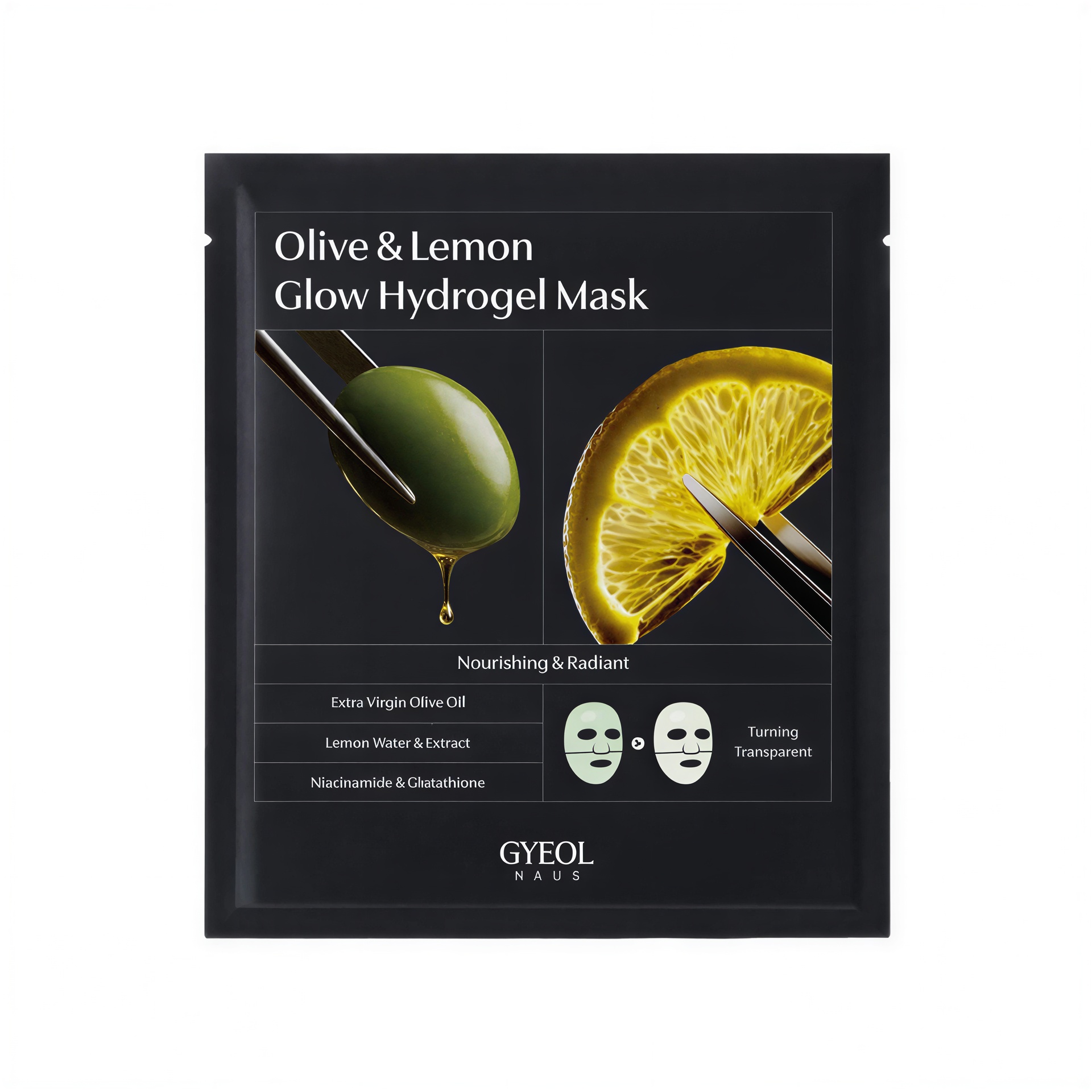 Gyeol Hauseu Olive & Lemon Glow Hydrogel Mask