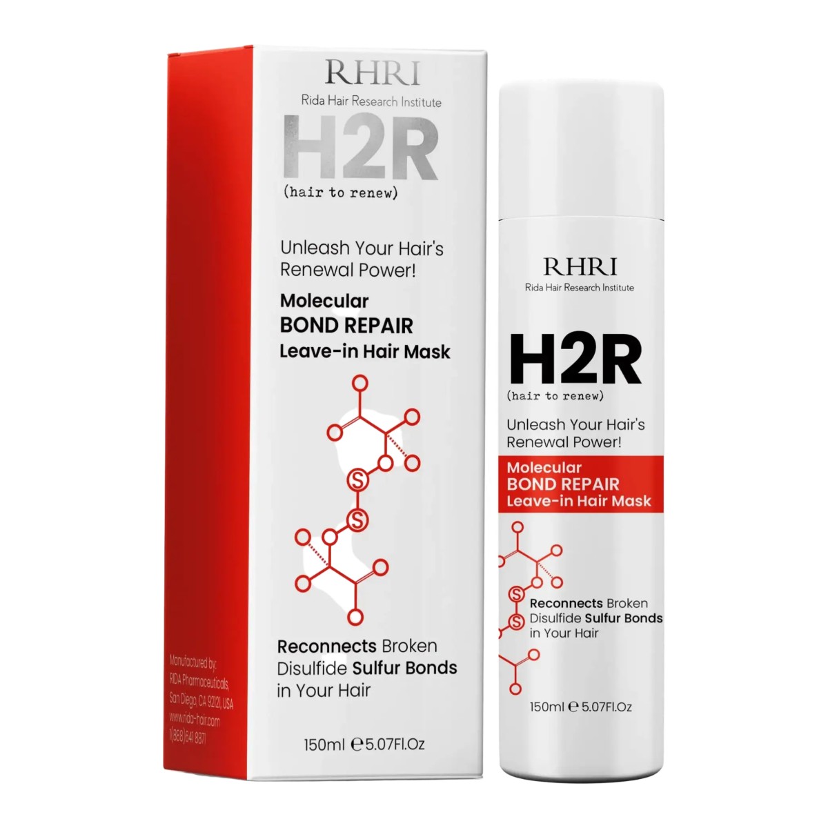 Rida Hair Research Institute H2R Molecular Bond Repair Leave-In Hair Mask