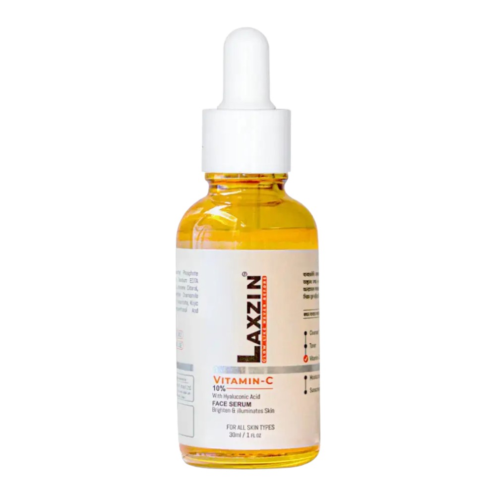 Laxzin Vitamin C 10% With Hyaluronic Acid Face Serum
