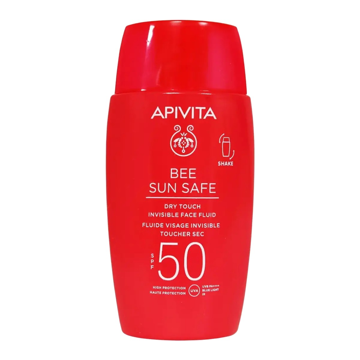 Apivita Natural Cosmetics Bee Sun Safe Dry Touch Invisible Face Fluid SPF50