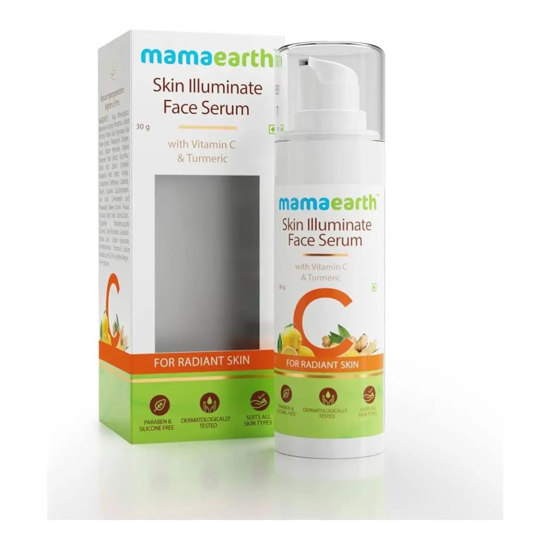 Mamaearth Skin Illuminate Face Serum for Radiant Skin with Vitamin C & Turmeric