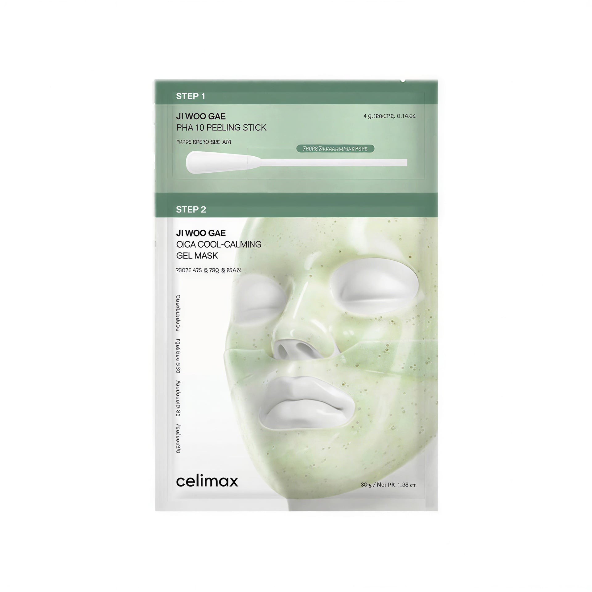 Celimax Jiwoogae Cica PHA Peel Two-Step Gel Mask