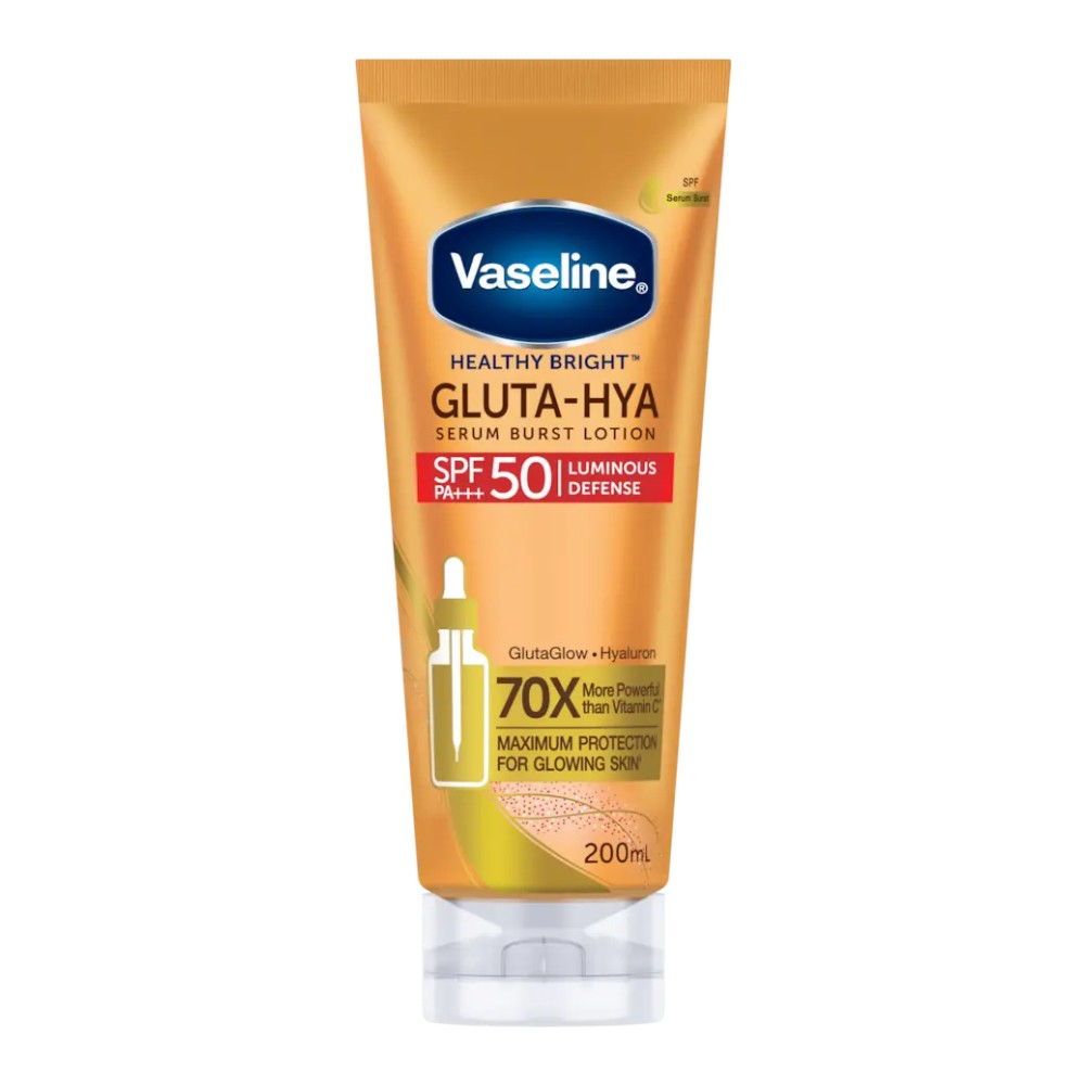 Vaseline Gluta-Hya Serum Burst Luminous Defense Sunscreen SPF 50