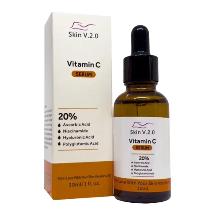 Skin V2.0 Vitamin C Serum Ascorbic Acid 20% Whitening and Brightening