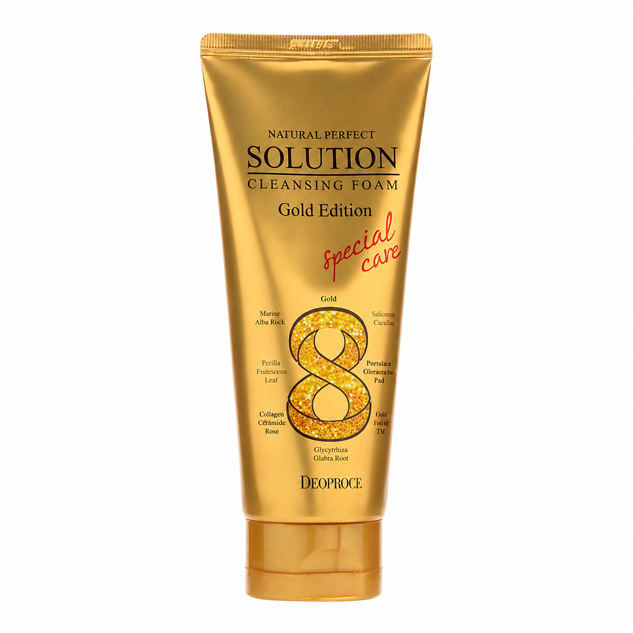 Deoproce Natural Perfect Solution Cleansing Foam Gold Edition