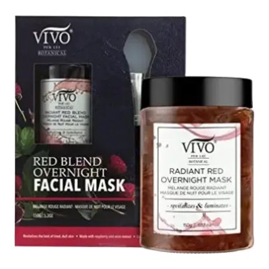 Vivo Per Lei Overnight Hydrating Raspberry Face Mask with Wine Extract