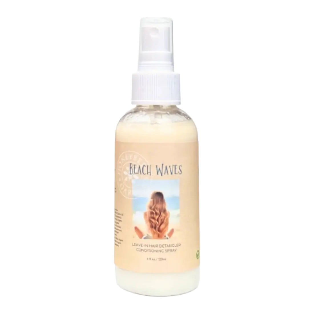 Honeybee Gardens Beach Waves Leave-In Hair Detangler Conditioning Spray