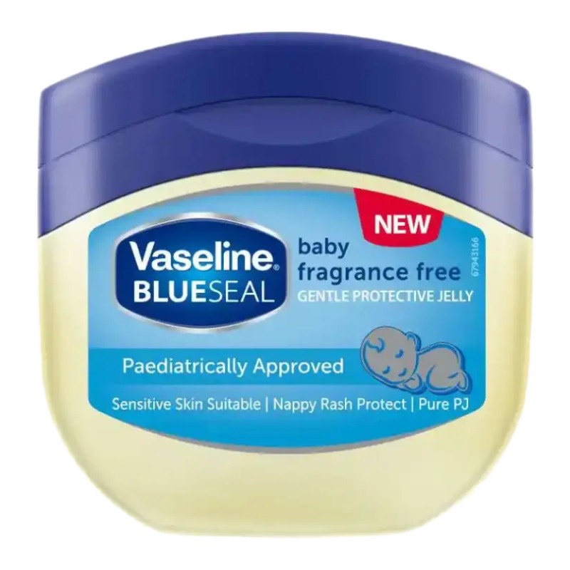 Vaseline Blue Seal Baby Fragrance Free Petroleum Jelly