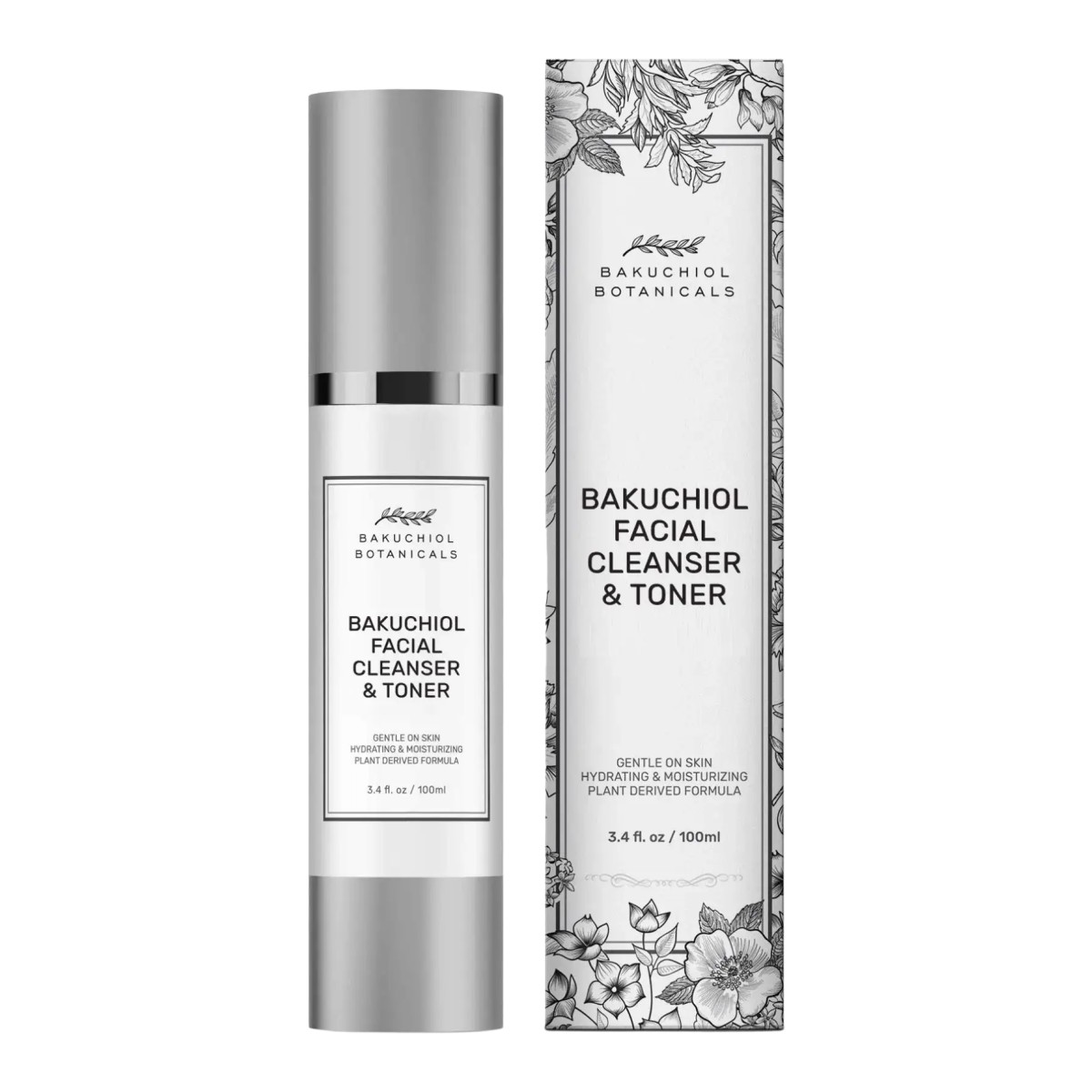 Bakuchiol Botanicals Facial Cleanser & Toner