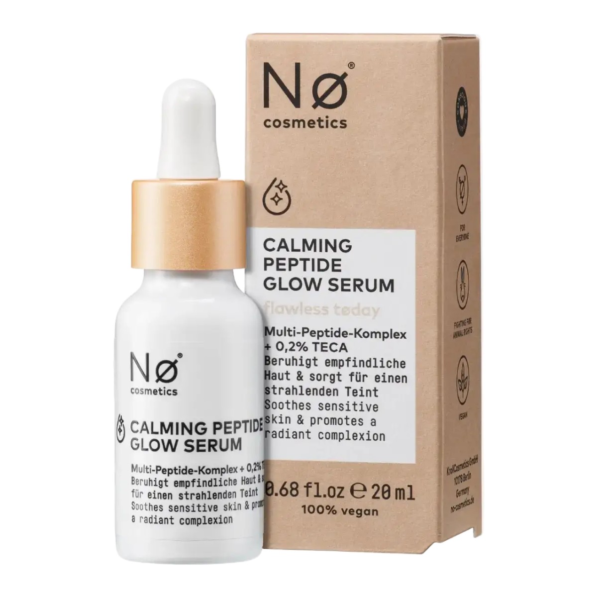 Nø Cosmetics Calming Peptide Glow Serum