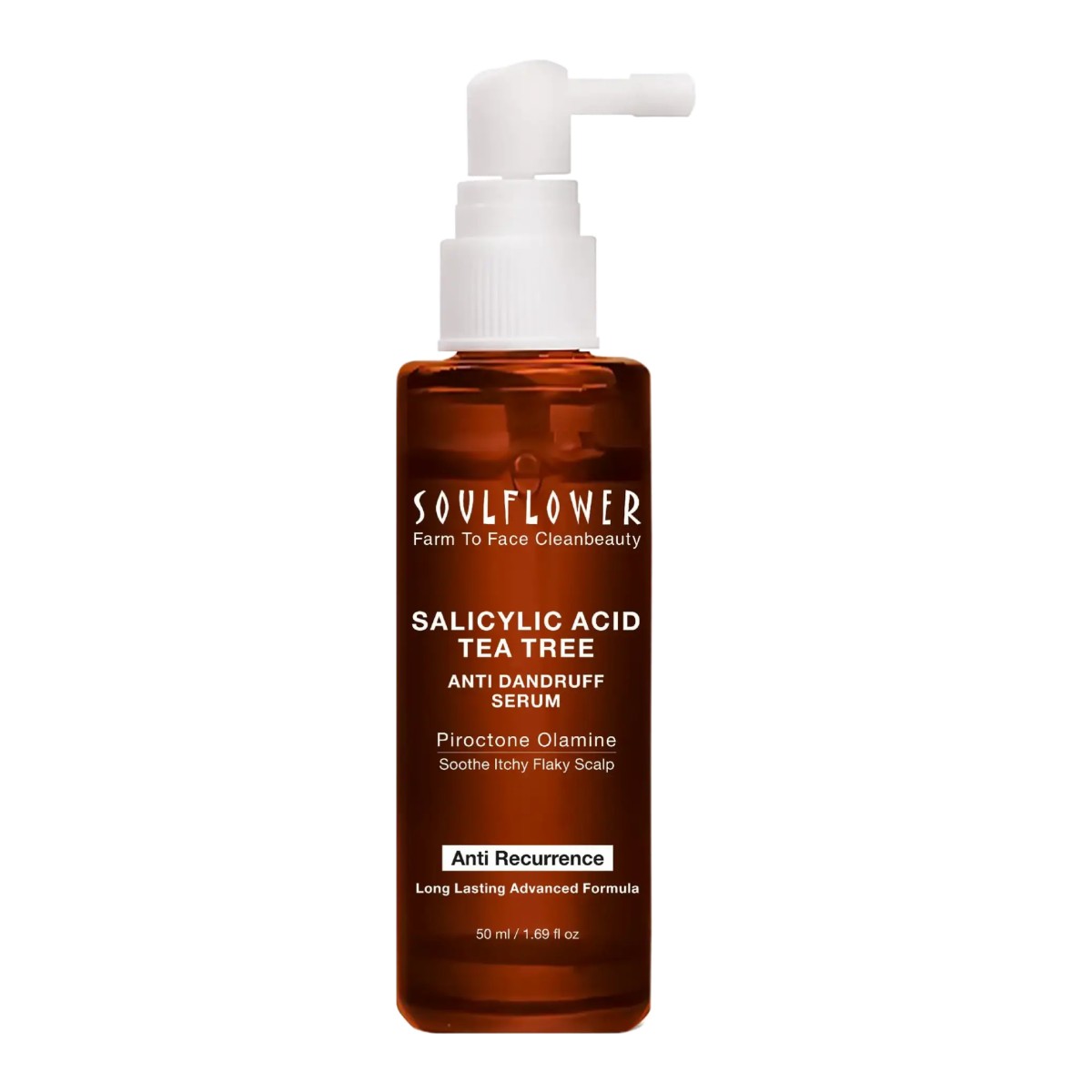 Soulflower Salicylic Acid & Tea Tree Anti Dandruff Serum