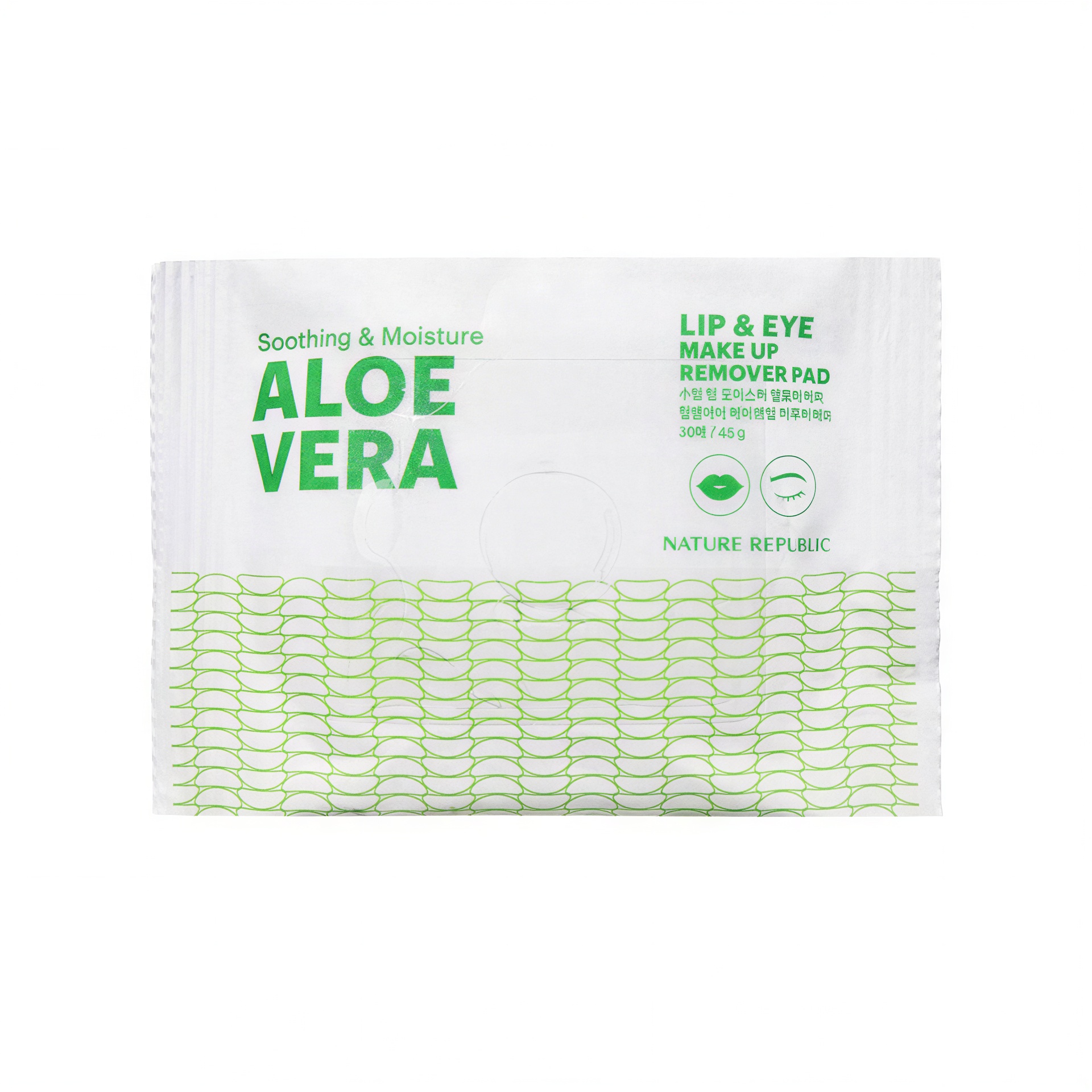 Nature Republic Soothing & Moisture Aloe Vera Lip & Eye Makeup Remover Pads
