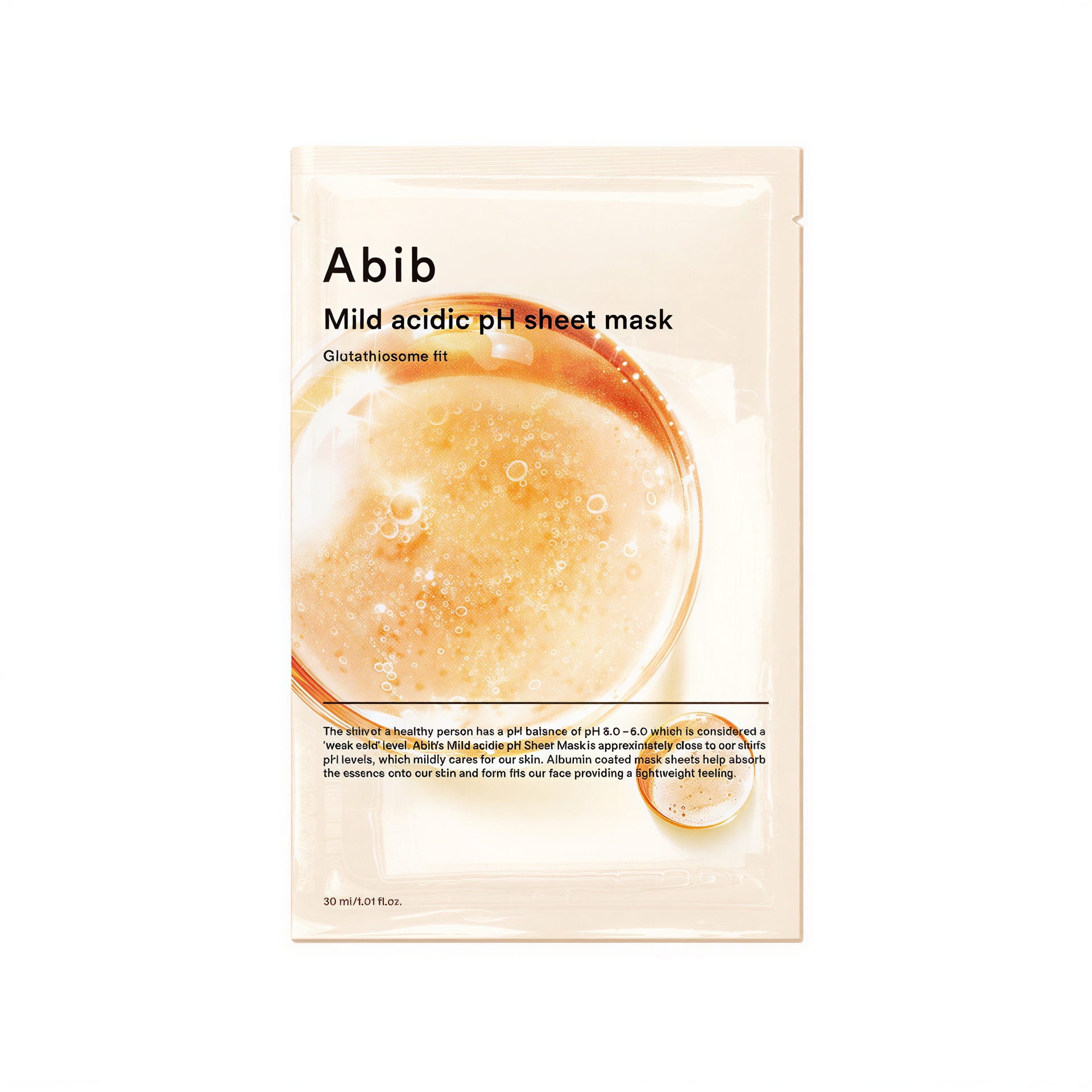 Abib Mild Acidic pH Sheet Mask Glutathiosome Fit