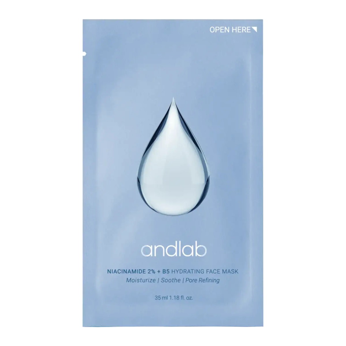 AndLab Niacinamide 2% + B5 Hydrating Face Mask