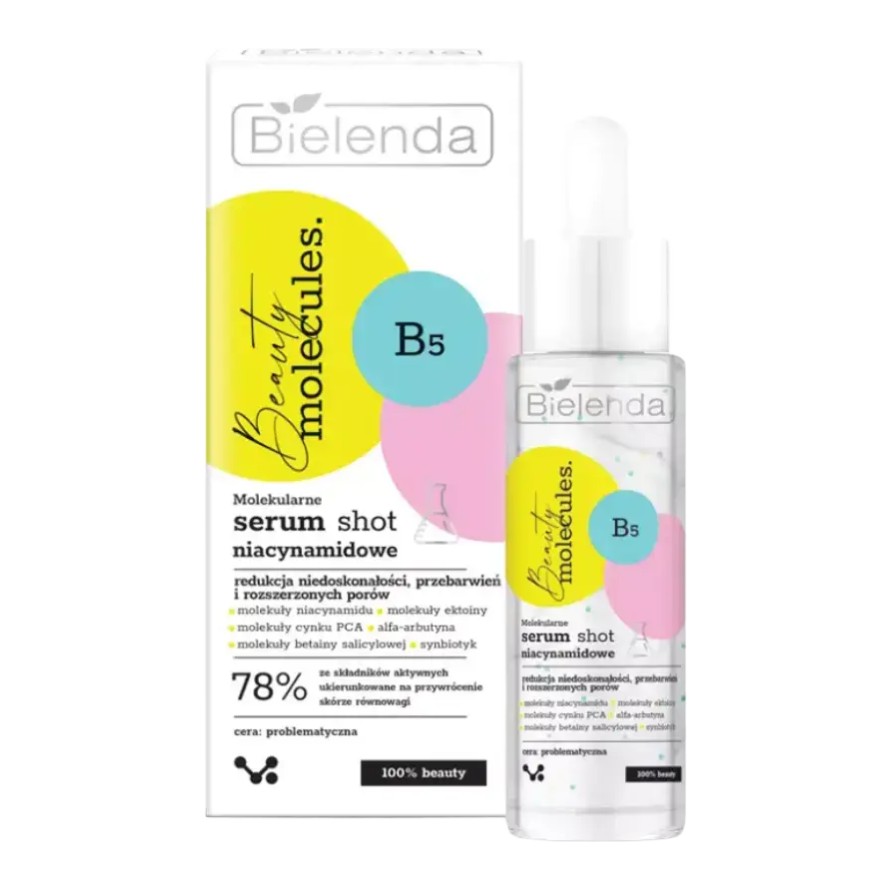 Bielenda Beauty Molecules Molekularne Niacynamidowe Serum Shot