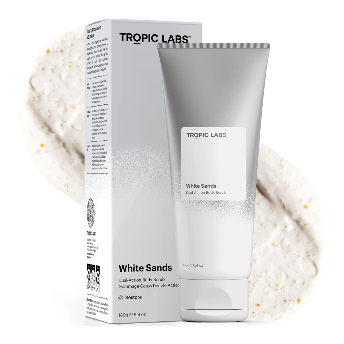 Tropic Labs White Sands Dual-Action Body Scrub