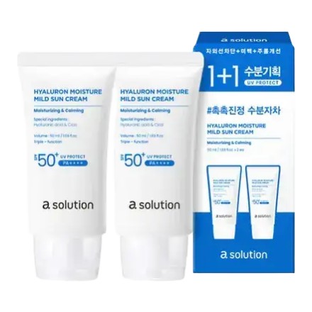 dot solution A. Solution Hyaluron Moisture Mild Sun Cream SPF50+ PA++++