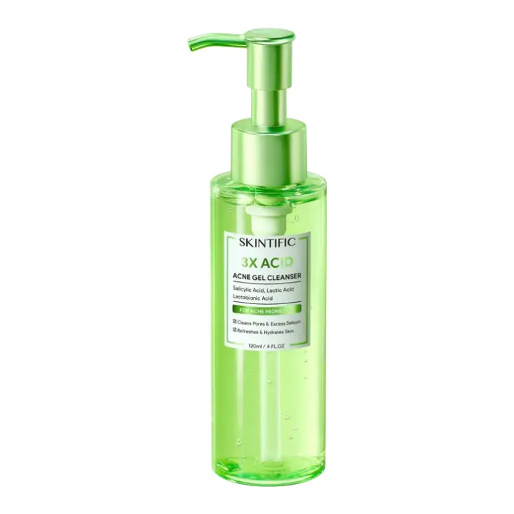 Skintific 3X Acid Acne Gel Cleanser