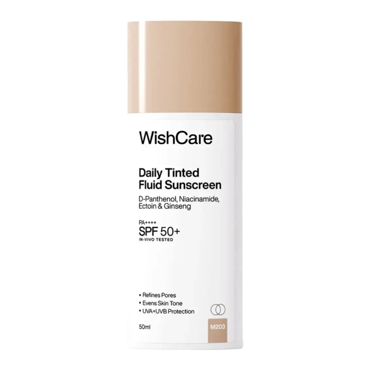 Wishcare Daily Tinted Fluid Sunscreen SPF 50+