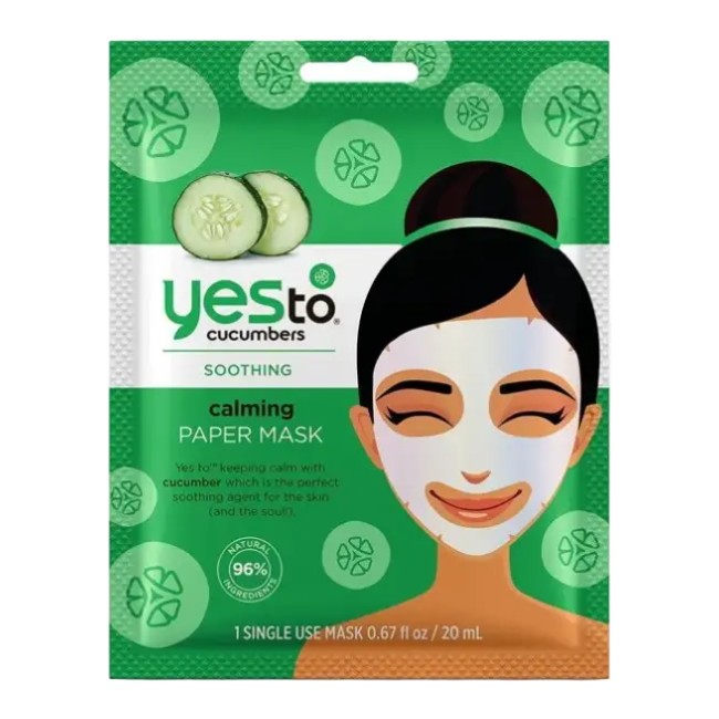Yes To Cucumbers Calming Paper Face Mask