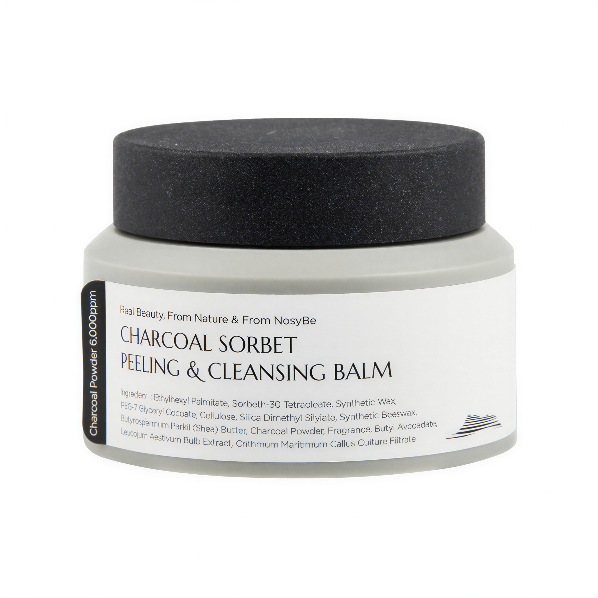 From Nosybe Charcoal Sorbet Peeling And Cleansing Balm