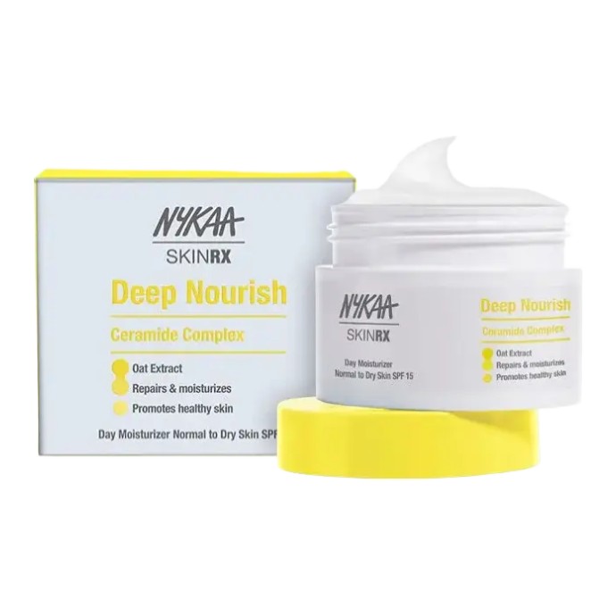 Nykaa SKINRX Ceramide Barrier Repair Deep Nourish Day Moisturizer For Normal To Dry Skin With SPF 15