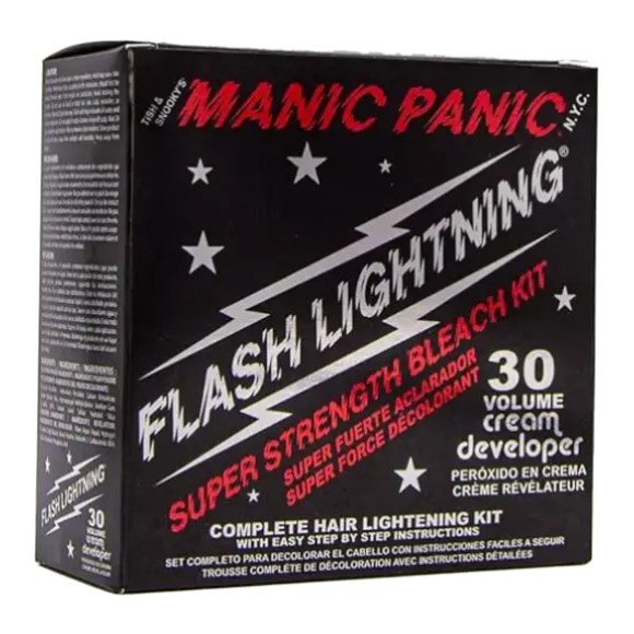 Manic Panic Flash Lightning Bleach Kit 30 Volume Cream Developer